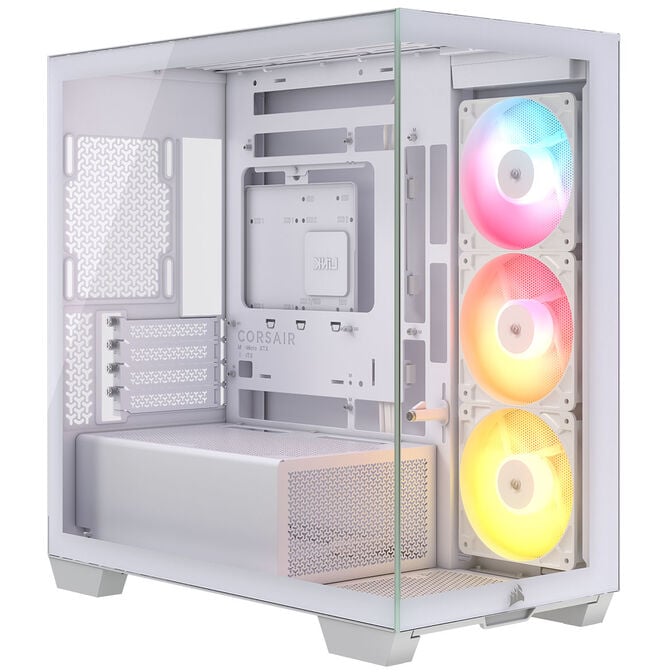 Corsair 2800X RS-R ARGB PC-Geh&auml;use, Mini-Geh&auml;use, mATX, Tempered Glass - inklusive 3x 120-mm-L&uuml;fter, wei&szlig; image number 0
