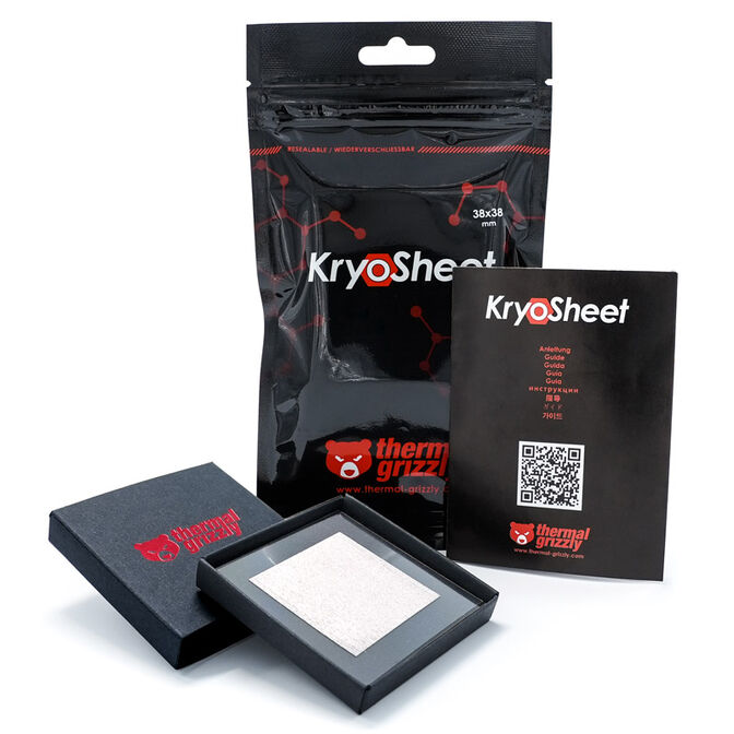 Thermal Grizzly KryoSheet W&auml;rmeleitpad - 38 x 38 mm image number 0