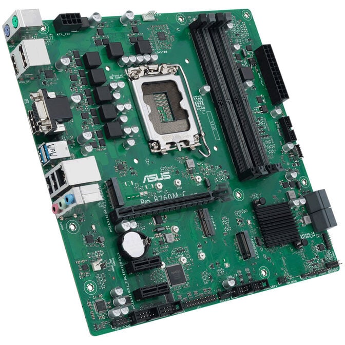 ASUS PRO B760M-C-CSM, Intel B760 motherboard, Socket 1700, DDR5 image number 1