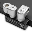 EK Water Blocks EK-Quantum Torque G1/4 Zoll doppel Verl&auml;ngerungs Offset MF 21 - Satin Titanium image number null