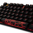 Ducky One 2 TKL PBT Gaming Tastatur, MX-Speed-Silver, RGB LED - schwarz image number null