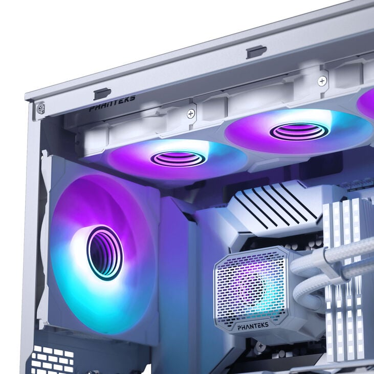PHANTEKS Glacier One 360M25 Gen2 DRGB AiO Wasserkühlung - 360mm, weiß image number 4