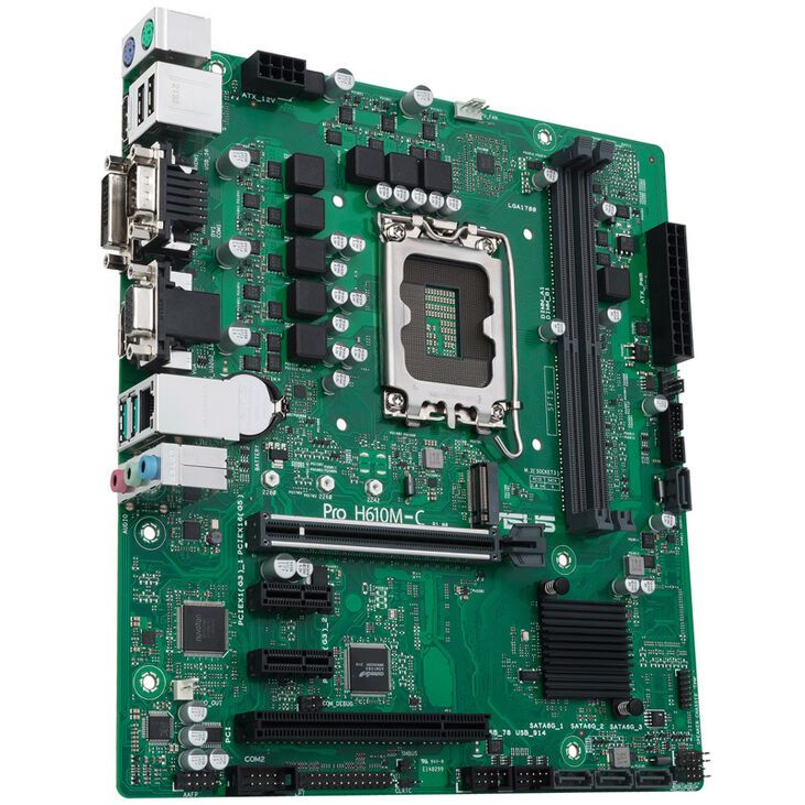 ASUS PRO H610M-C-CSM, Intel H610 Mainboard, Sockel 1700, DDR5 image number 4