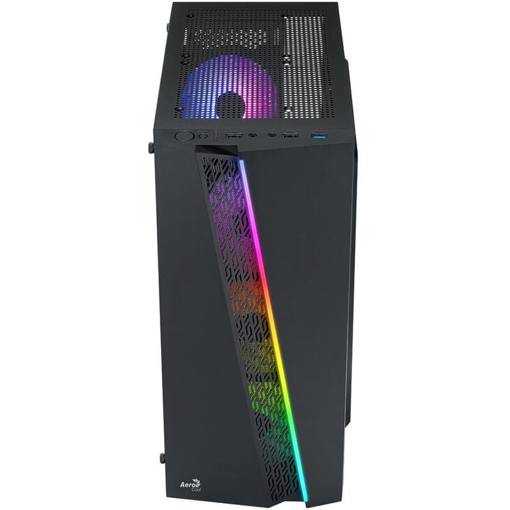 Aerocool Blade V1 Mid Tower, Tempered Glass - Black image number 1