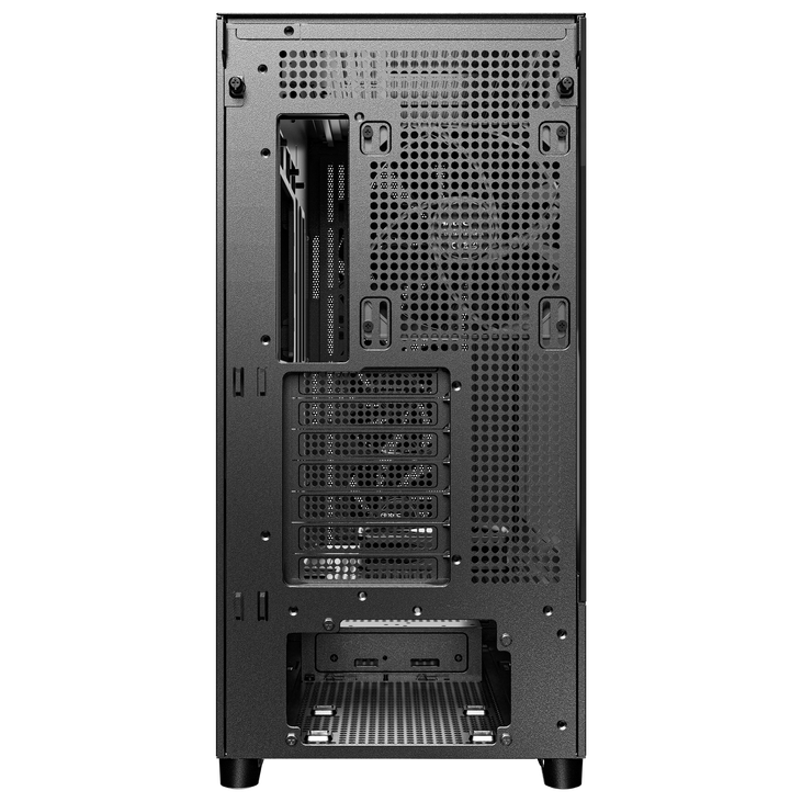 Antec Flux PC Case, Mid Tower, E-ATX, Tempered Glass – Black image number 2