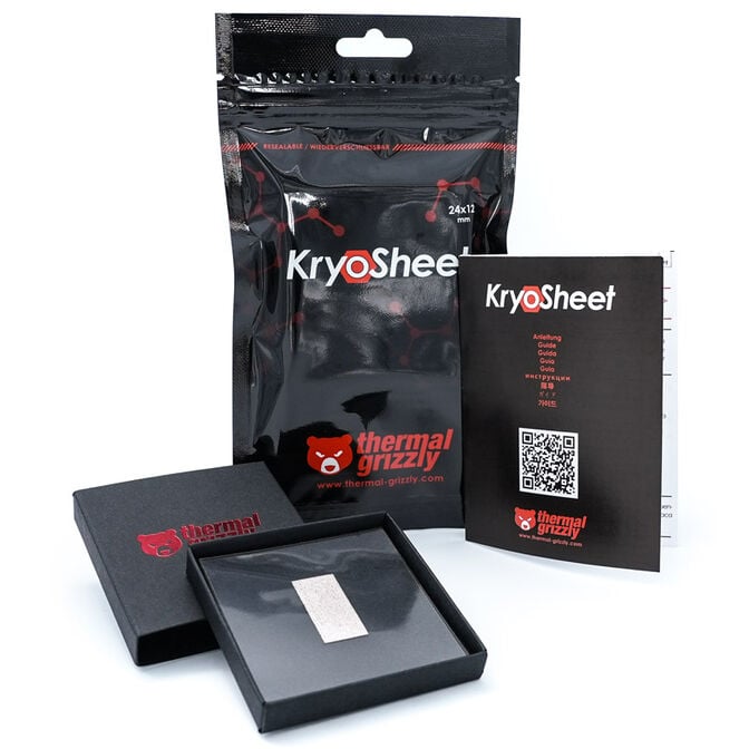 Thermal Grizzly KryoSheet W&auml;rmeleitpad - 24 x 12 mm image number 0