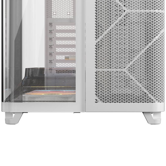 Corsair AIR 5400 RS-R ARGB PC Case, Mid Tower, Tempered Glass, RGB - includes 3x 120mm Fans, white image number 8