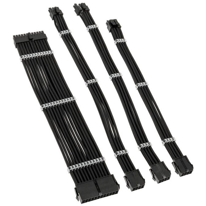 Kolink Core Standard Braided Cable Extension Kit - Jet Black image number 1
