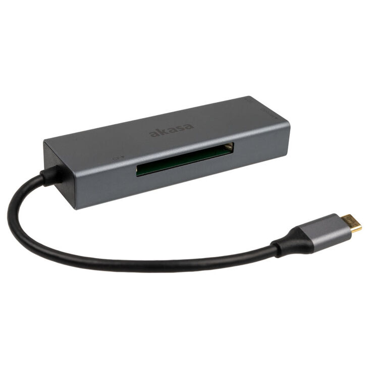 Akasa USB 3.2 Gen1 Type-C 3-in-1 Card Reader - silber image number 0