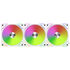 Lian Li UNI FAN AL120 V2 ARGB PWM Fan, Triple Pack with Controller - 120mm, white image number null