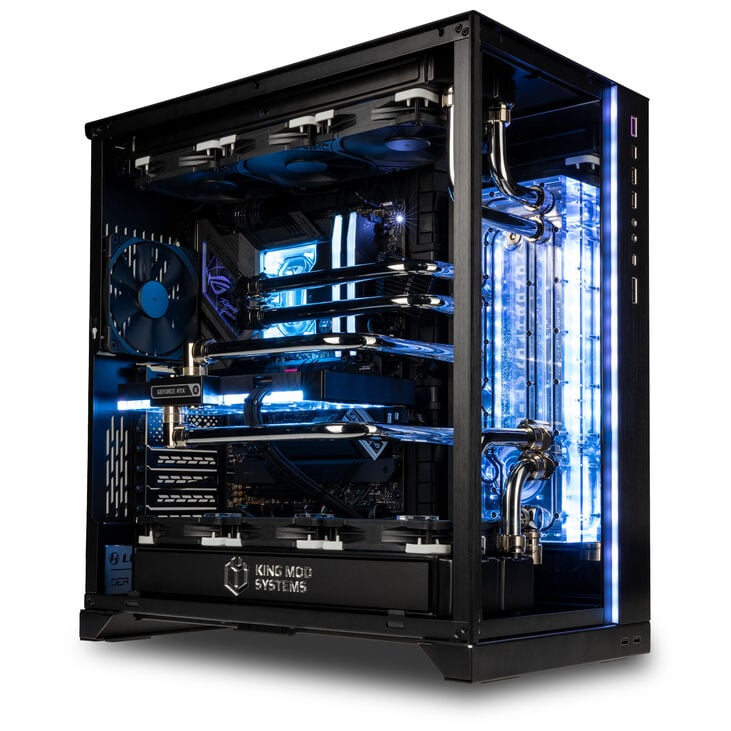 Gaming PC Monochromatic, Intel Core i9-14900K, GeForce RTX 5080 - Custom Water Cooling image number 3