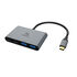 Akasa USB 4-in-1 Hub - 2x USB-C, 2x USB-A, Power Delivery, 18cm, silver image number null