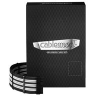 CableMod C-Series Pro ModMesh Sleeved 12V-2x6 12VHPWR Dual StealthSense-Kabel-Kit für Corsair RMi, RMx (Black Label) - schwarz/weiß