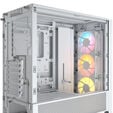 Corsair Frame 4000D RS ARGB PC case, Mid Tower, E-ATX, RGB, Tempered Glass - white image number null