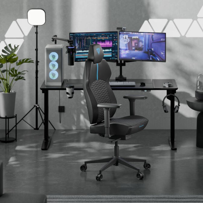 ThunderX3 SOLO 360 Ergonomischer Gaming-Stuhl - Racer, blau image number 9
