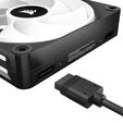 Corsair iCUE LINK QX140 RGB Series, PWM fan, 2-pack including RGB controller - 140mm, black, Star image number null