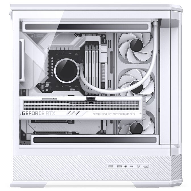 Jonsbo D400 PC-Geh&auml;use, Midi Tower, ATX, Tempered Glass - wei&szlig; image number 12