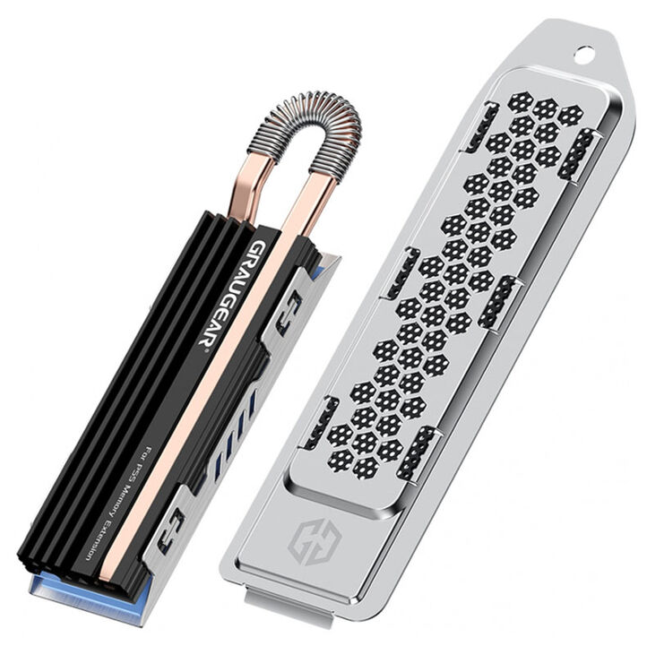 Graugear Heatpipe Kühlkörper für PS5 Speichererweiterung, für M.2 NVMe 2280 SSD image number 0