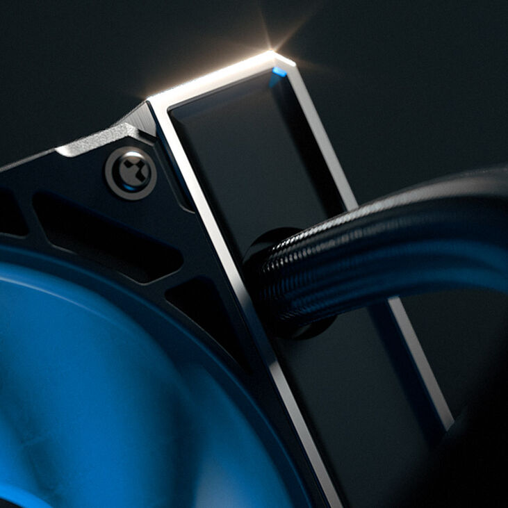 EK Water Blocks EK-Nucleus AIO CR240 Lux D-RGB AiO Wasserkühlung - 240 mm, schwarz image number 3
