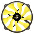 Akasa Viper R PWM L&uuml;fter, 120mm Mounting - 140mm, schwarz/gelb image number null