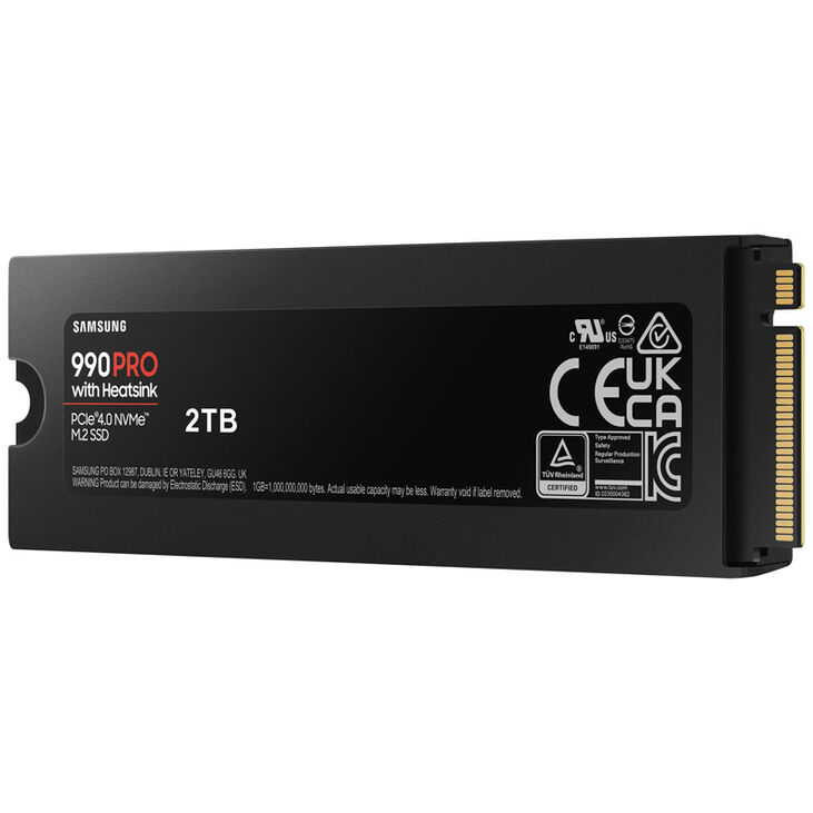 Samsung 990 PRO Series NVMe SSD, PCIe 4.0 M.2 Type 2280, with heatsink - 2 TB image number 6