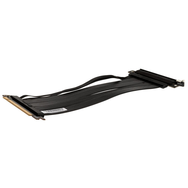 SilverStone Riser Flachband-Kabel, 22cm - schwarz image number 1