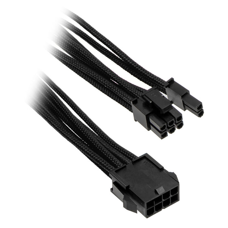 PHANTEKS 6+2-pin PCIe Extension 50cm - sleeved black image number 0