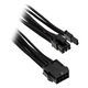 PHANTEKS 6+2-pin PCIe Extension 50cm - sleeved black