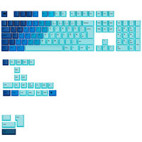 Glorious GPBT Gradient Keycaps, ISO Layout (DE), PBT, Dye-Sub - Ocean