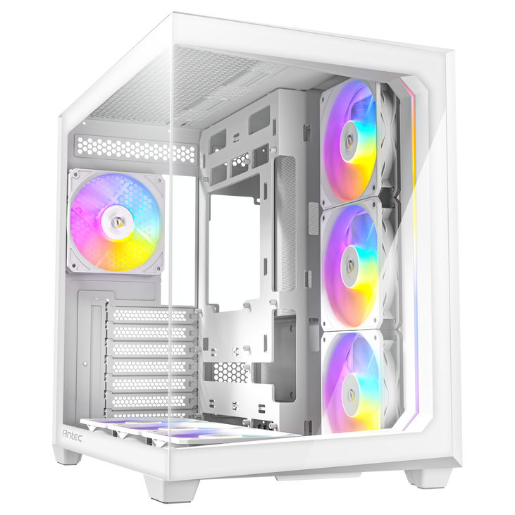 Antec C5 PC-Gehäuse, Midi-Tower, ATX, RGB, Tempered Glass  - weiß image number 1