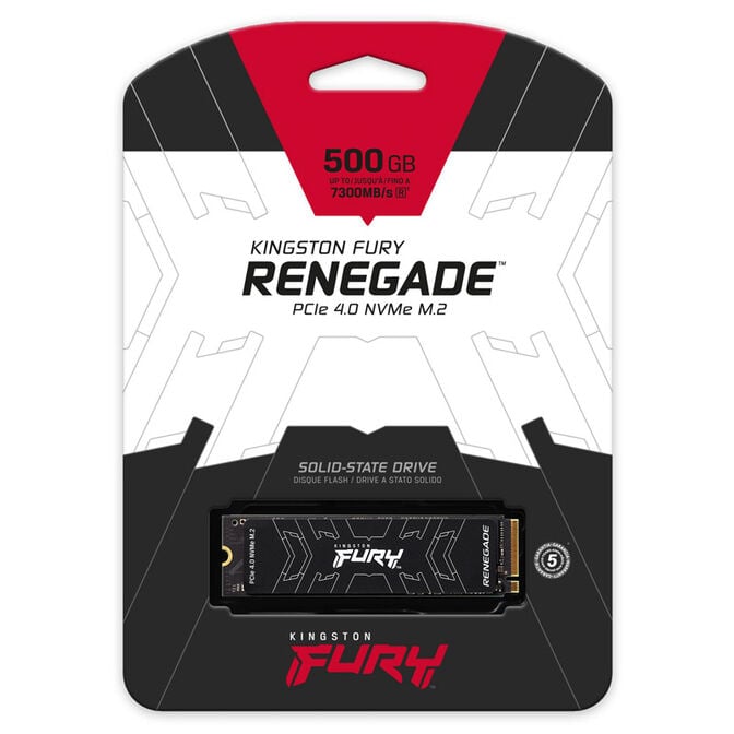 Kingston Fury Renegade NVMe SSD, PCIe 4.0, M.2 Type 2280 - 500 GB image number 2
