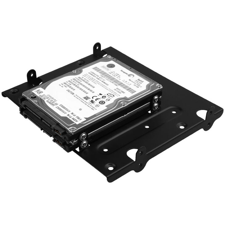 AXAGON RHD-435 mounting frame for 4x 2.5"/2x 2.5" + 1x 3.5" in 5.25" slot - black image number 1