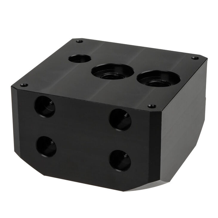 aqua computer D5 pump adapter, aqualis base including level indicator image number 1