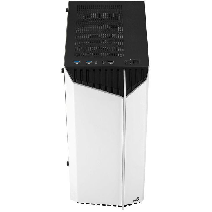 Aerocool Bionic v2 Mid Tower, RGB, Tempered Glass - Black/White image number 3