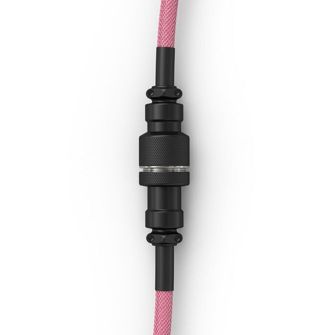 Glorious Coiled Cable Prism Pink, USB-C auf USB-A Spiralkabel - 1,37m, pink image number 2