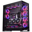 Phanteks Premium PCIe Gen 5 Vertical GPU Bracket, DRGB, with PCIe 5.0 Riser Cable - 220mm, black image number null