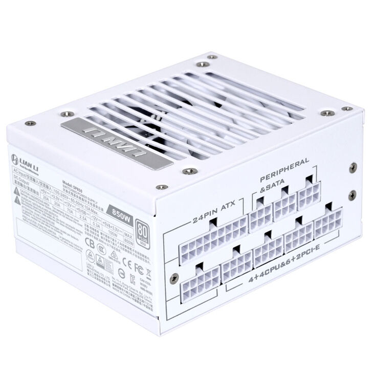 Lian Li SP850, 80 PLUS Gold SFX Power Supply, white - 850 Watt image number 1