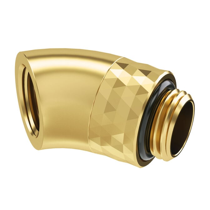Barrow Dazzle Adapter 45 Grad G1/4 Zoll AG auf G1/4 Zoll IG - drehbar, gold image number 0