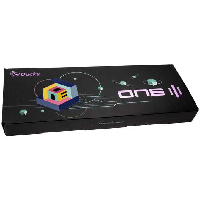 Ducky One 3 Classic Pure White Gaming Keyboard, RGB LED - MX-Blue image number 9
