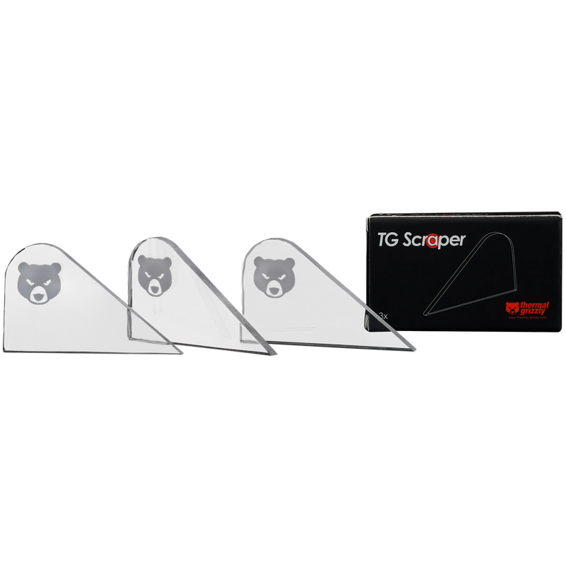 Thermal Grizzly Scraper, Acryl - 3 Stück, Transparent