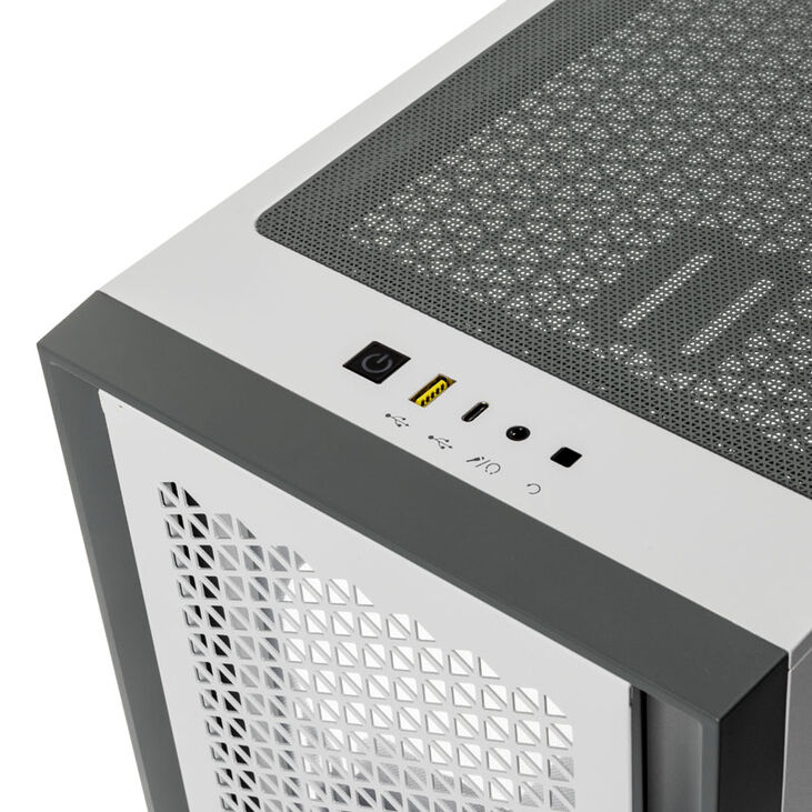Corsair 4000D Airflow Tempered Glass Mid Tower - White Window image number 4
