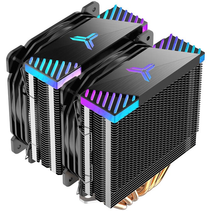 Jonsbo CR-2000 GT CPU-K&uuml;hler Dual Tower, ARGB - 2x 120mm, schwarz image number 5