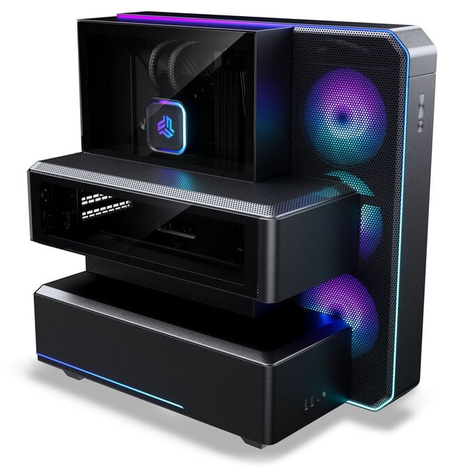 PHANTEKS EX5 Plus Midi Tower, ATX, inc. S25 360 ARGB All-in-One Liquid Cooler - Black image number 1