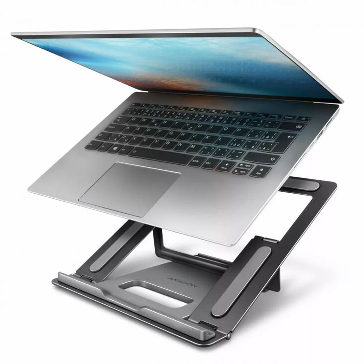 AXAGON STND-L Laptopständer, 10-16 Zoll - Aluminium, grau image number 1