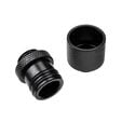 Alphacool ES D-Plug, 20mm, G1/4 IG to G1/4 IG - Deep Black image number null