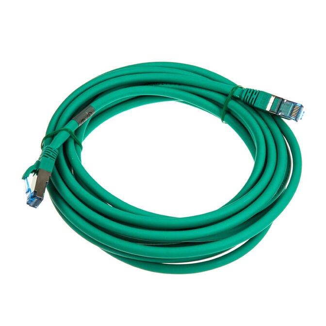 InLine Patchkabel Cat.6A, S/FTP (PiMf), 500MHz, gr&uuml;n - 5m image number 1