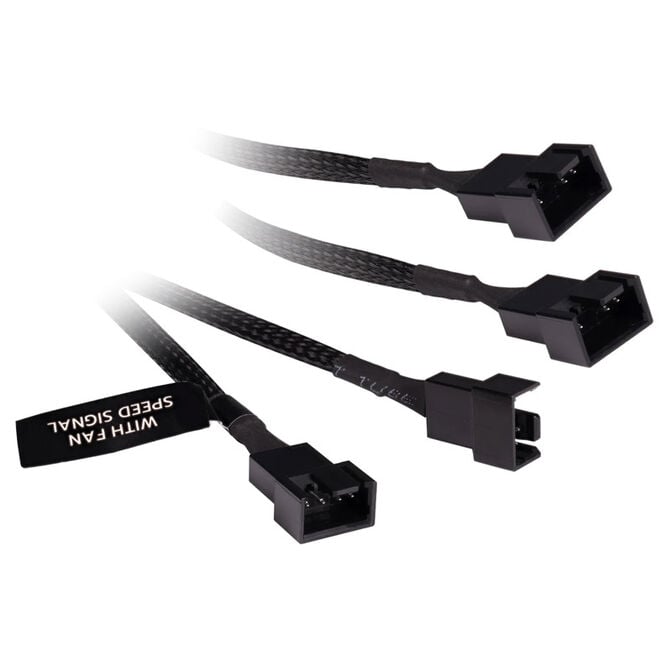 Alphacool Y-Splitter 4-Pin auf 4x 4-Pin PWM 60cm - schwarz image number 1