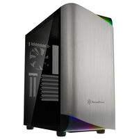 SilverStone Seta A1 Mid Tower, Tempered Glass - black/silver