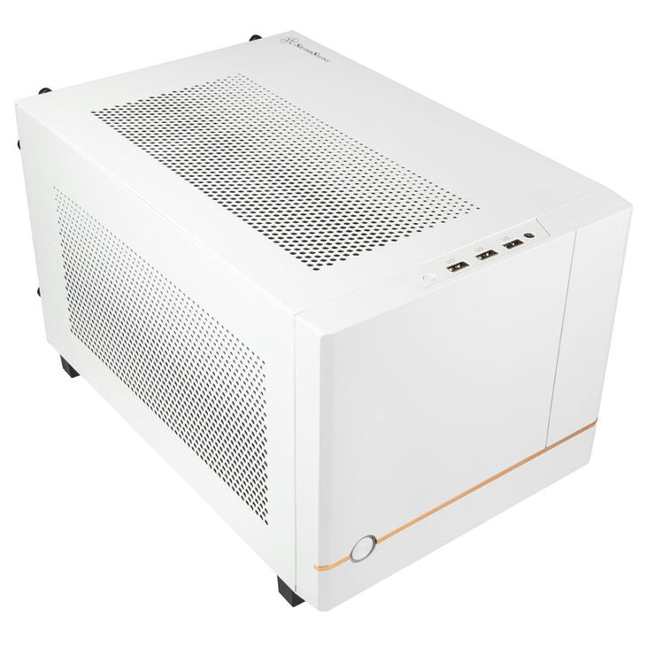 SilverStone SST-SG14W Sugo 14 Mini-ITX case - white image number 1