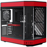 Hyte Y60 Midi Tower, Tempered Glass - black/red
